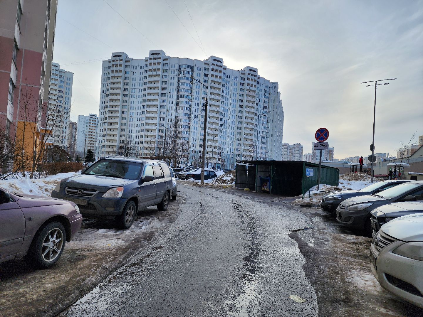 Подольск, остановка запрещена, контейнерная площадка, эвакуатор,