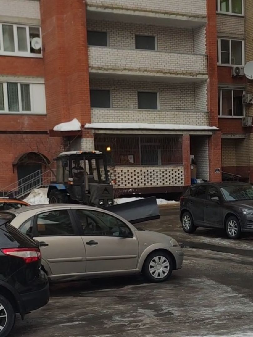 ЖКХ, Уборка города, Трактор, Коммунальная техника, Коммунальные службы, Дубна,