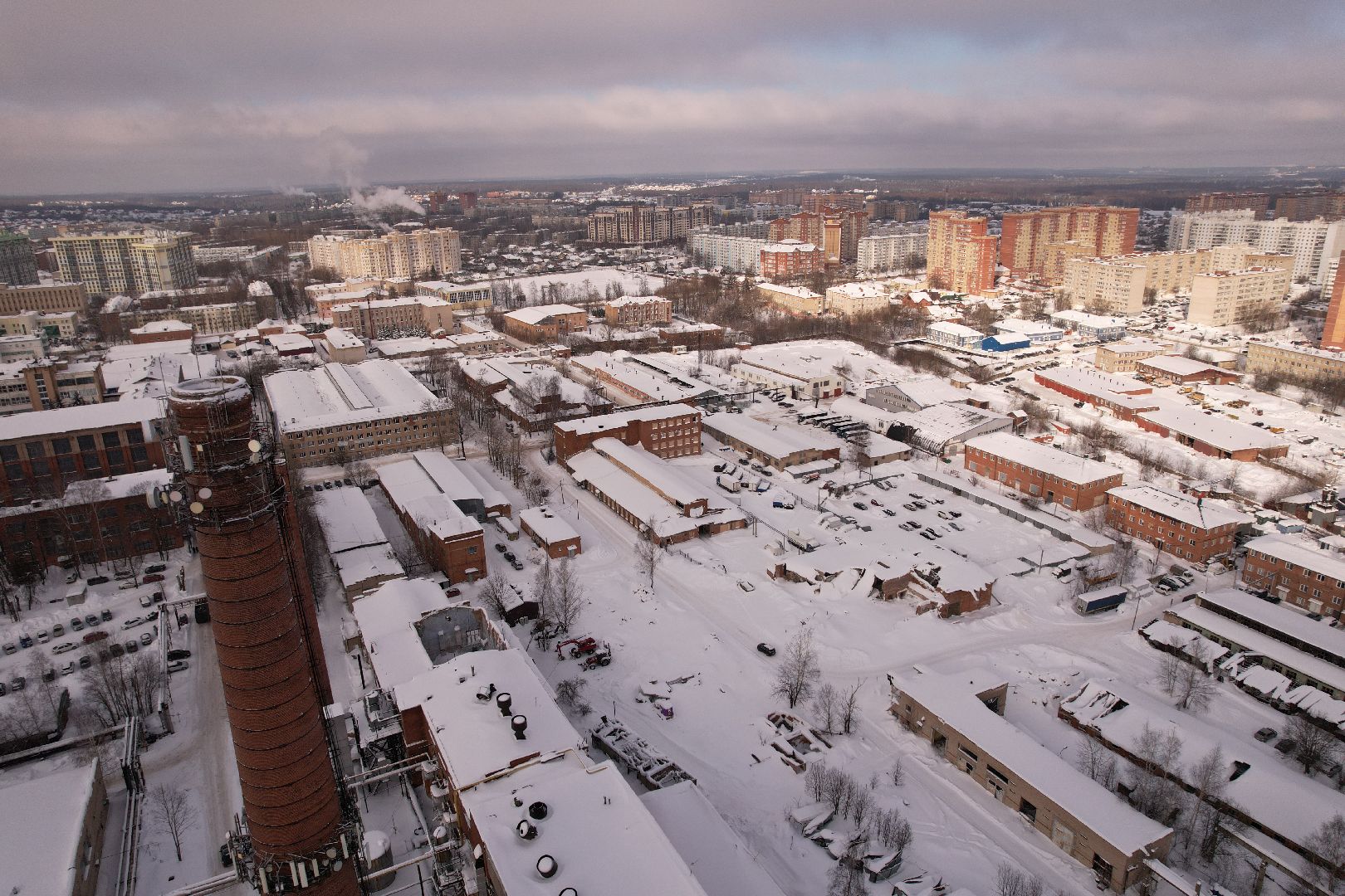 видео с коптера, сергиев посад, чп, строительство,