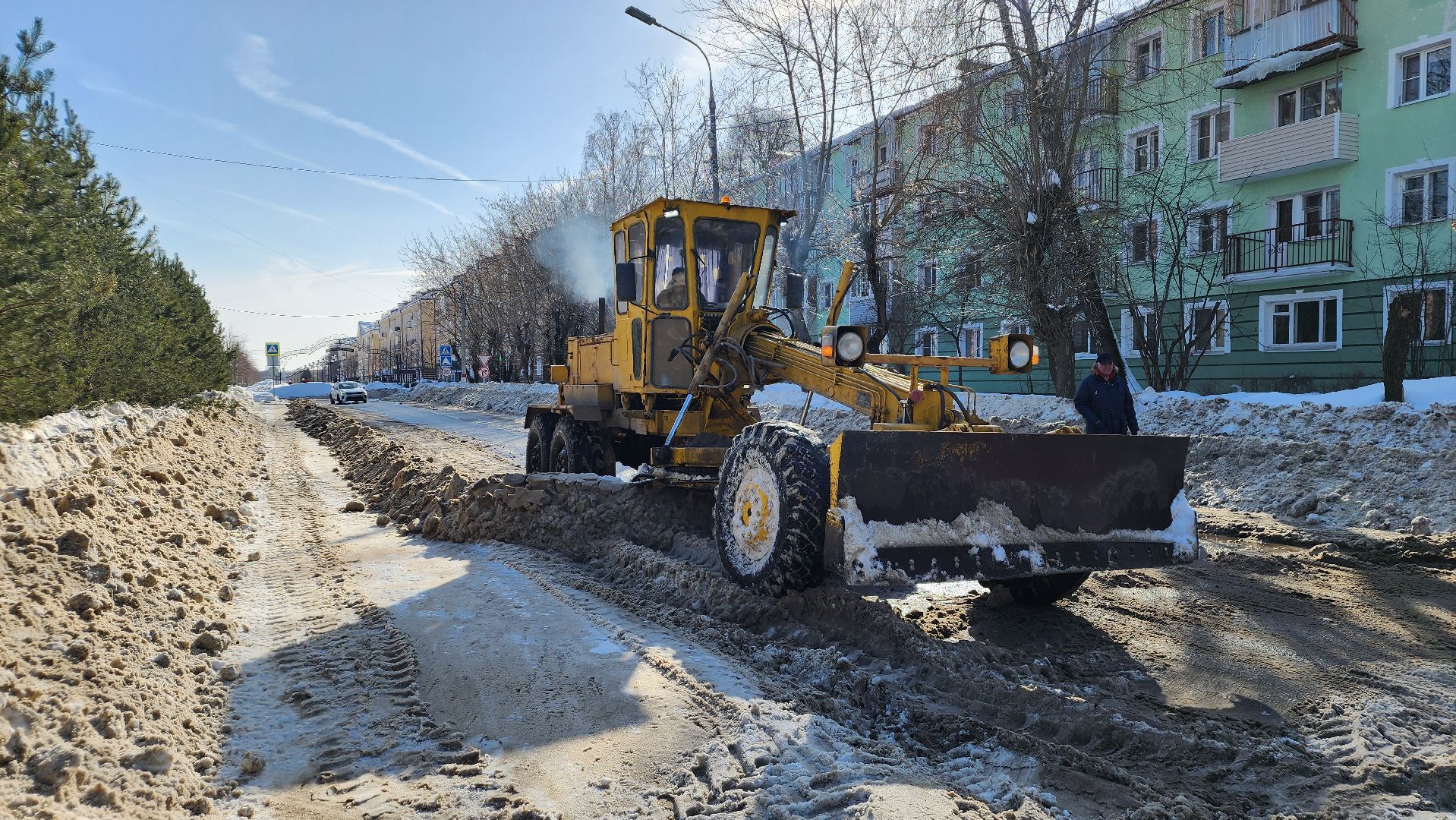 жкх, уборка снега, коммунальщики, Лосино-Петровский, дороги,