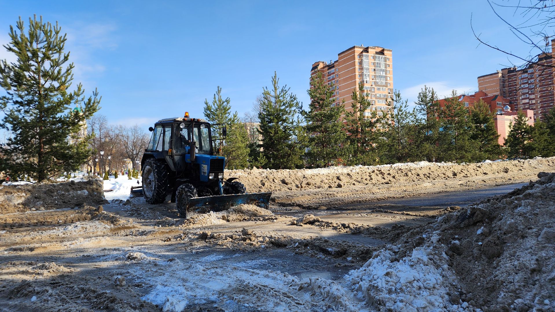 жкх, уборка снега, коммунальщики, Лосино-Петровский, дороги,