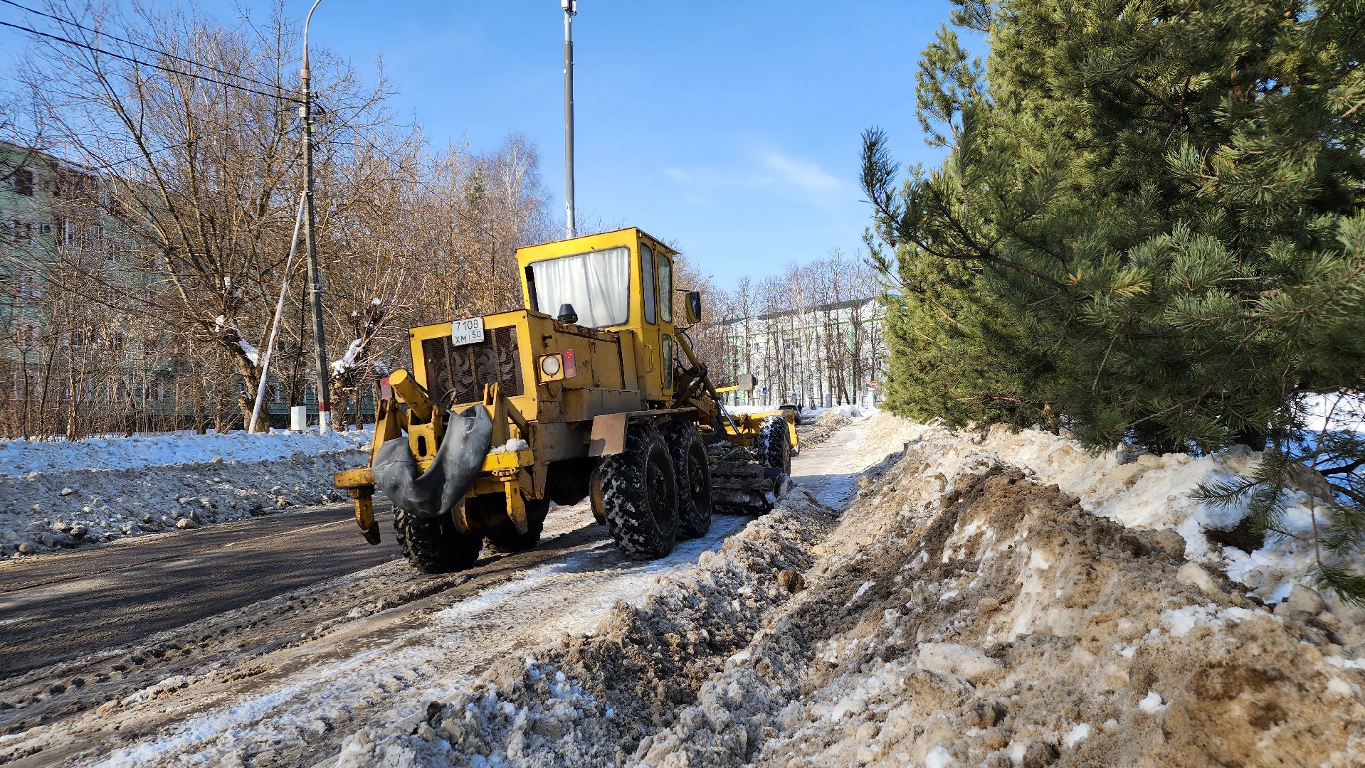 жкх, уборка снега, коммунальщики, Лосино-Петровский, дороги,