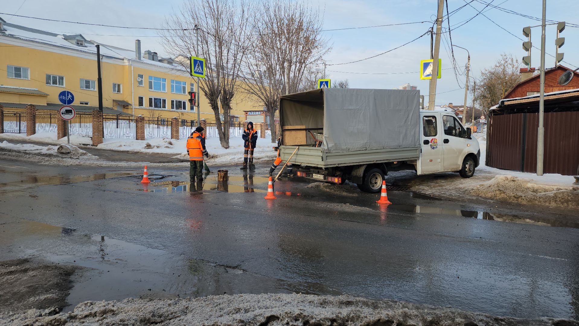 серпухов, ямочный ремонт, дорожные работы, комбинат благоустройства, улица чехова,