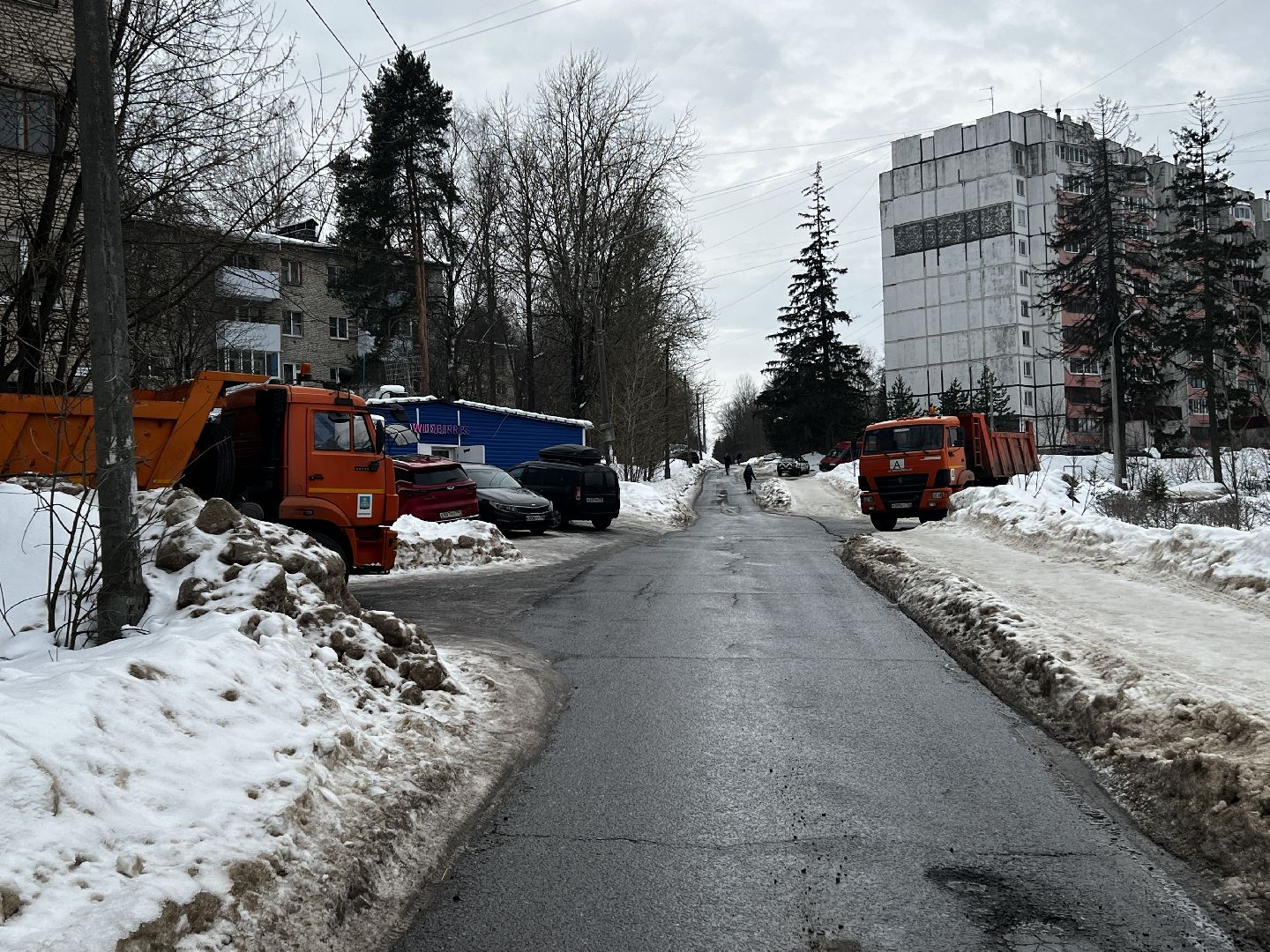 Солнечногорск, уборка снега и наледи, коммунальная служба, рабочие, Техника,