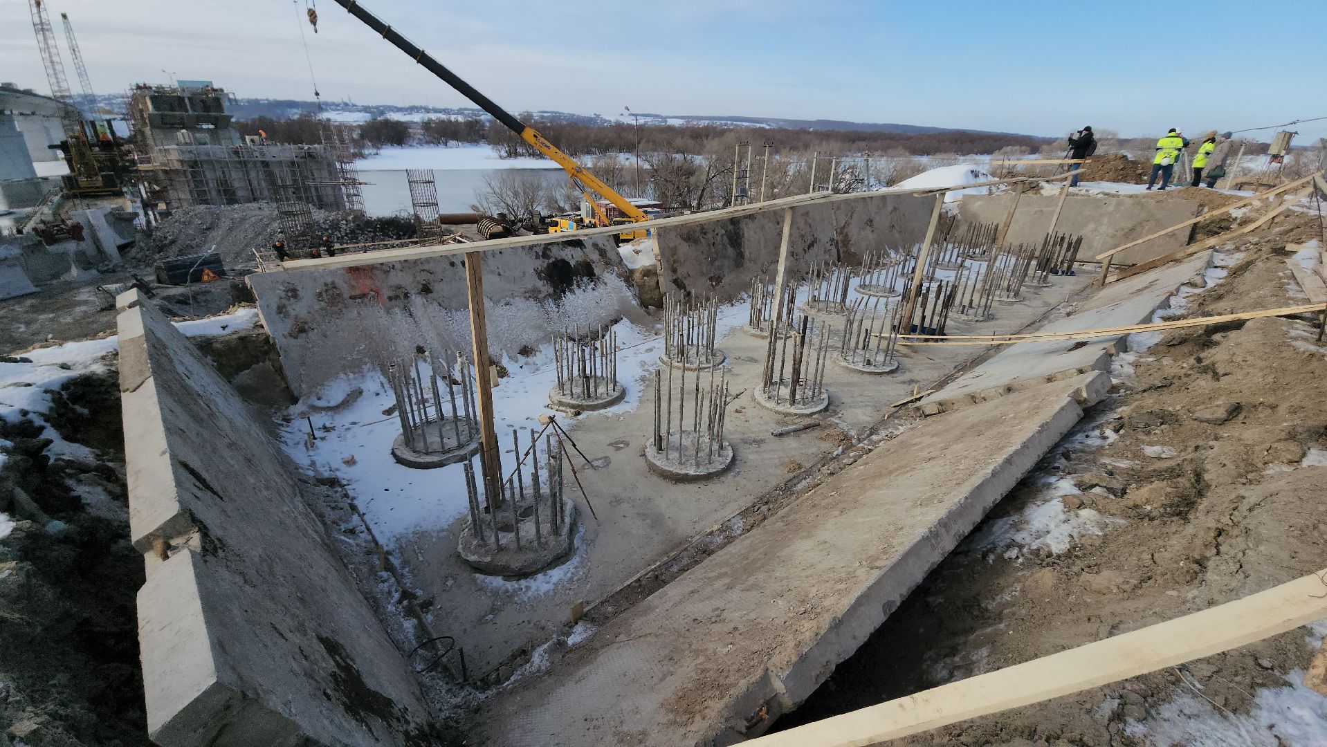 серпухов, река ока, мост через оку, федеральная трасса М2, строительство моста,