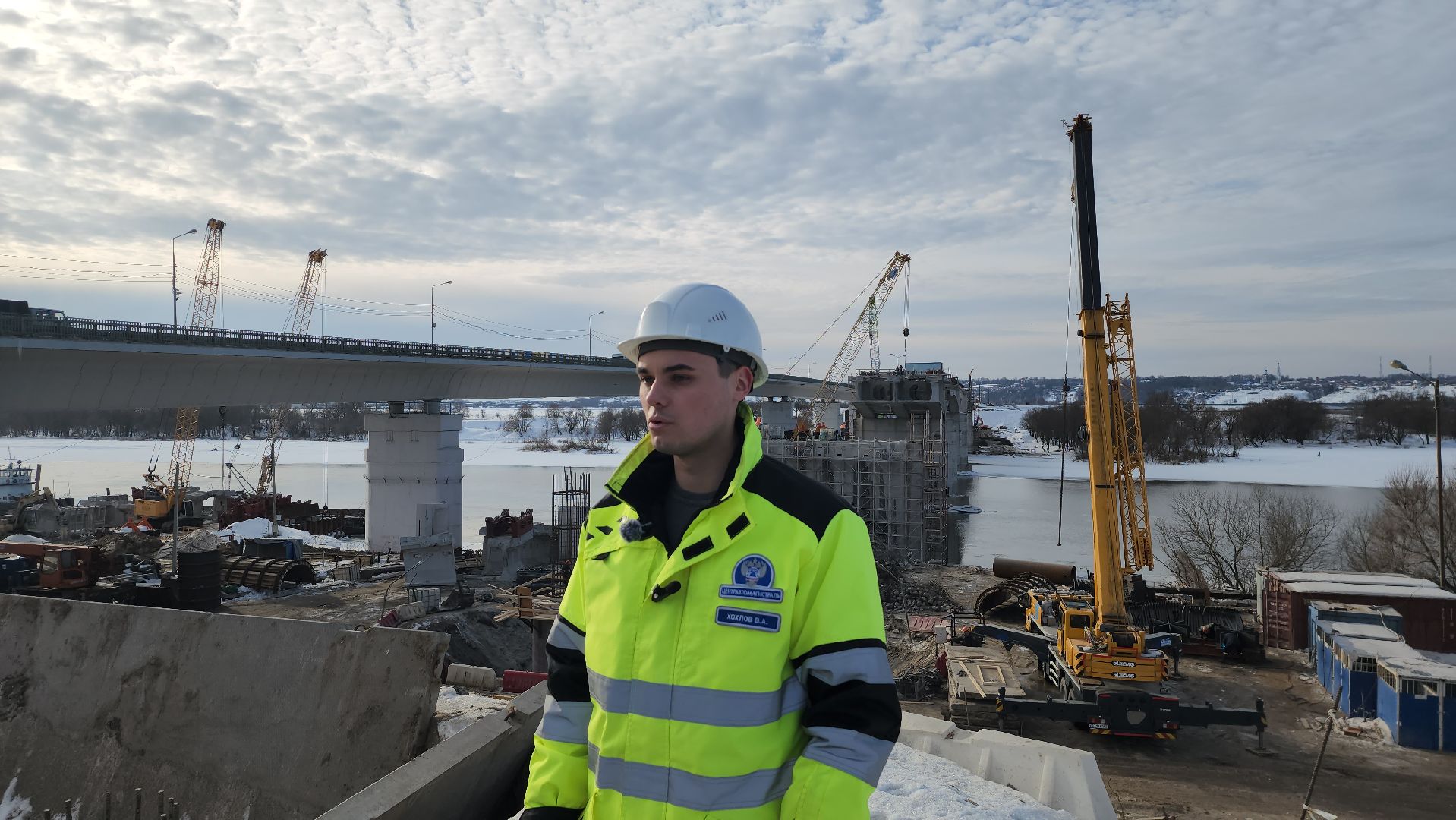 серпухов, река ока, мост через оку, федеральная трасса М2, строительство моста,