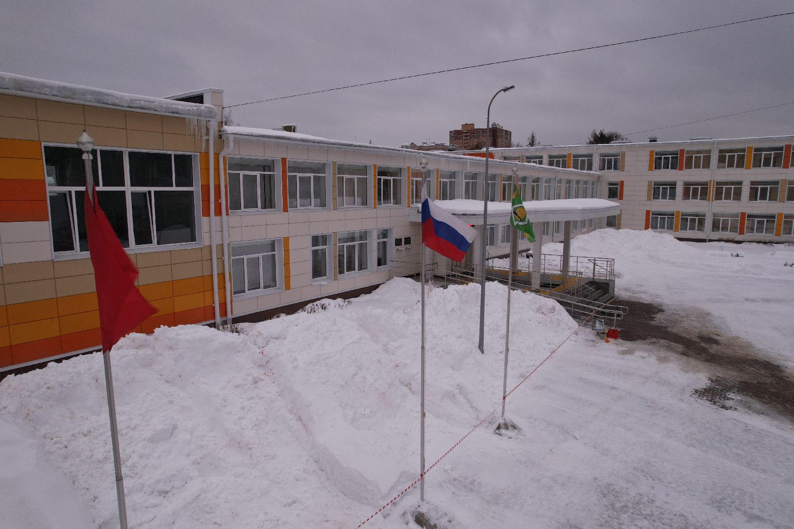 видео с коптера, школа, образование,