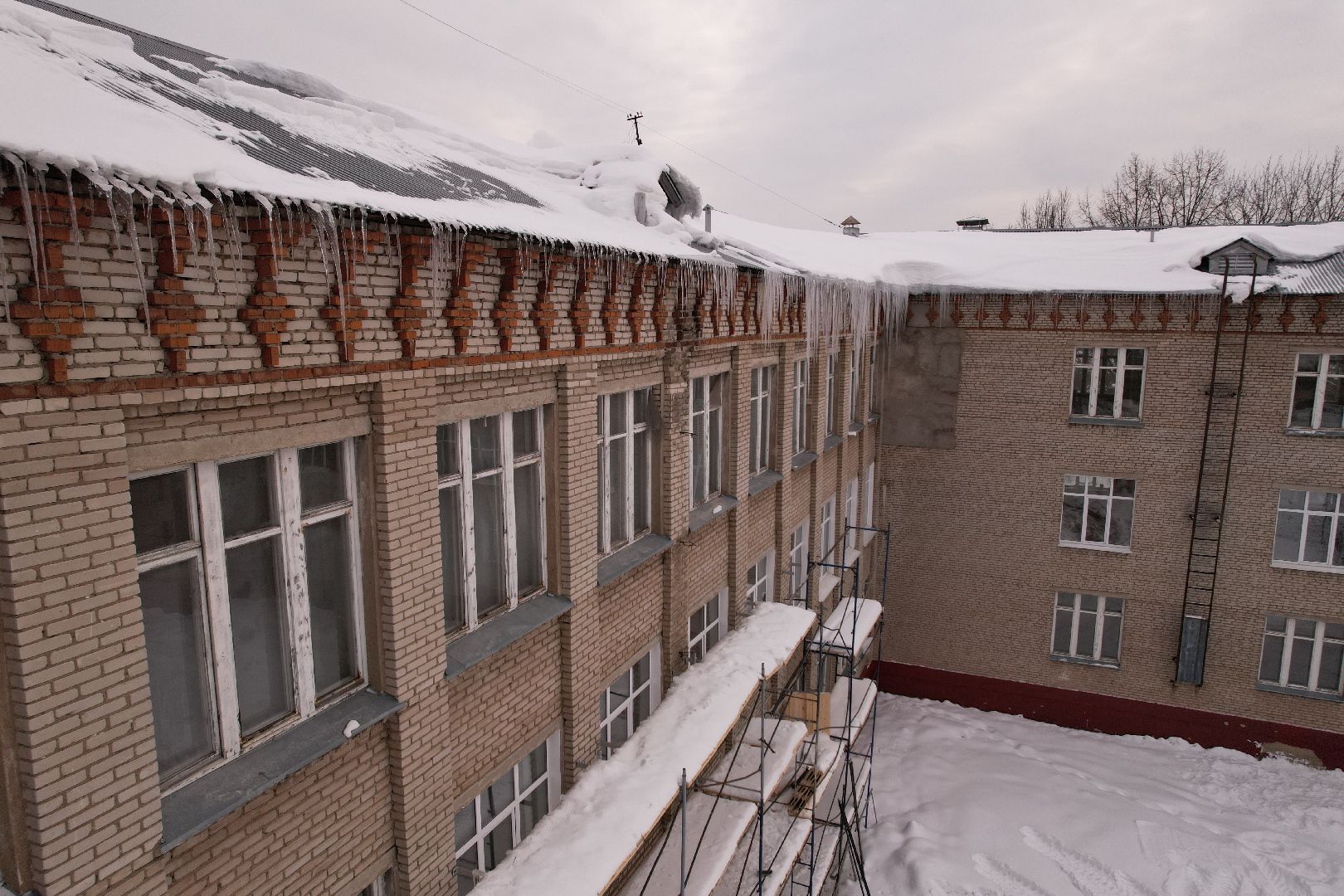 видео с коптера, ремонт, школа,