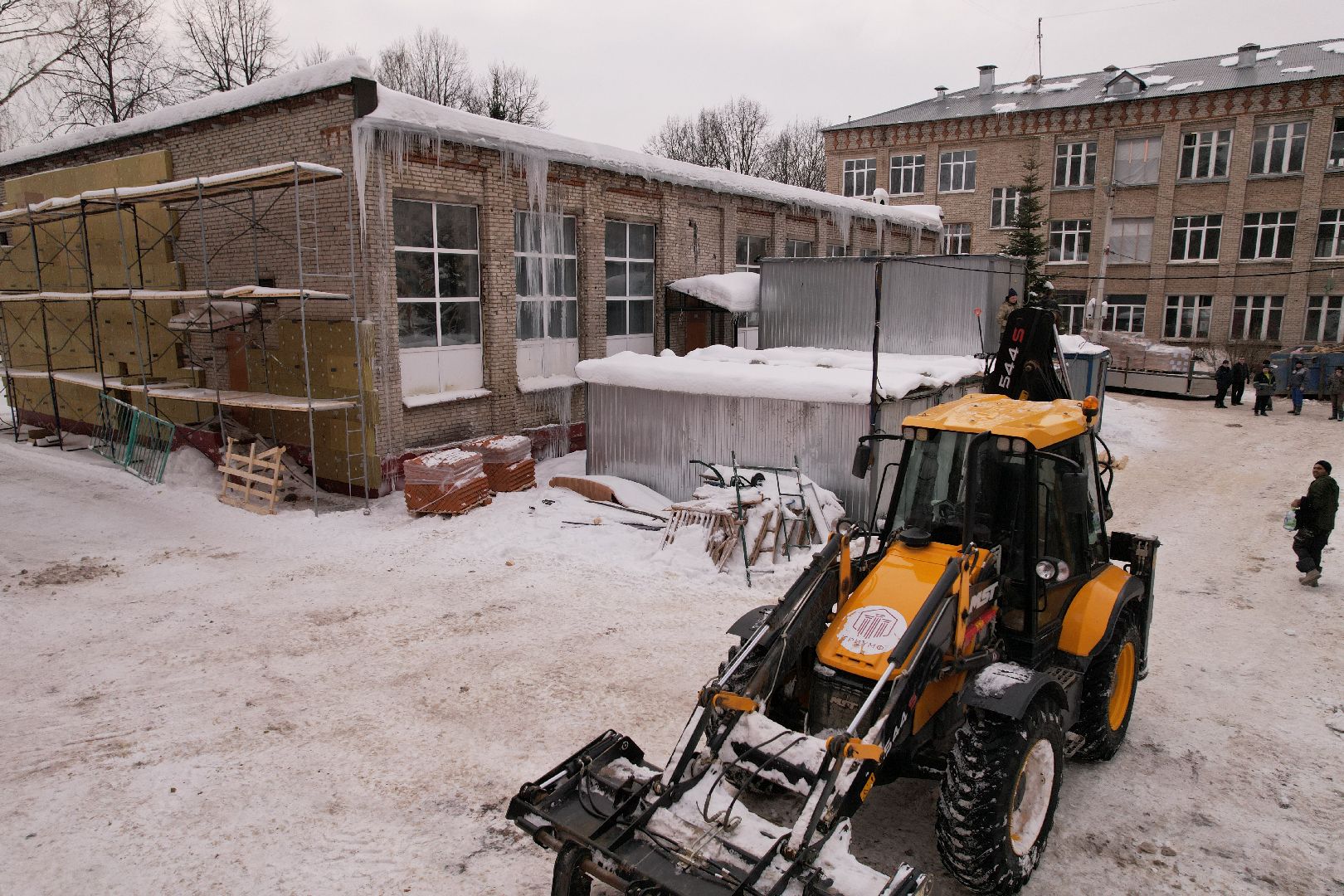 видео с коптера, ремонт, школа,
