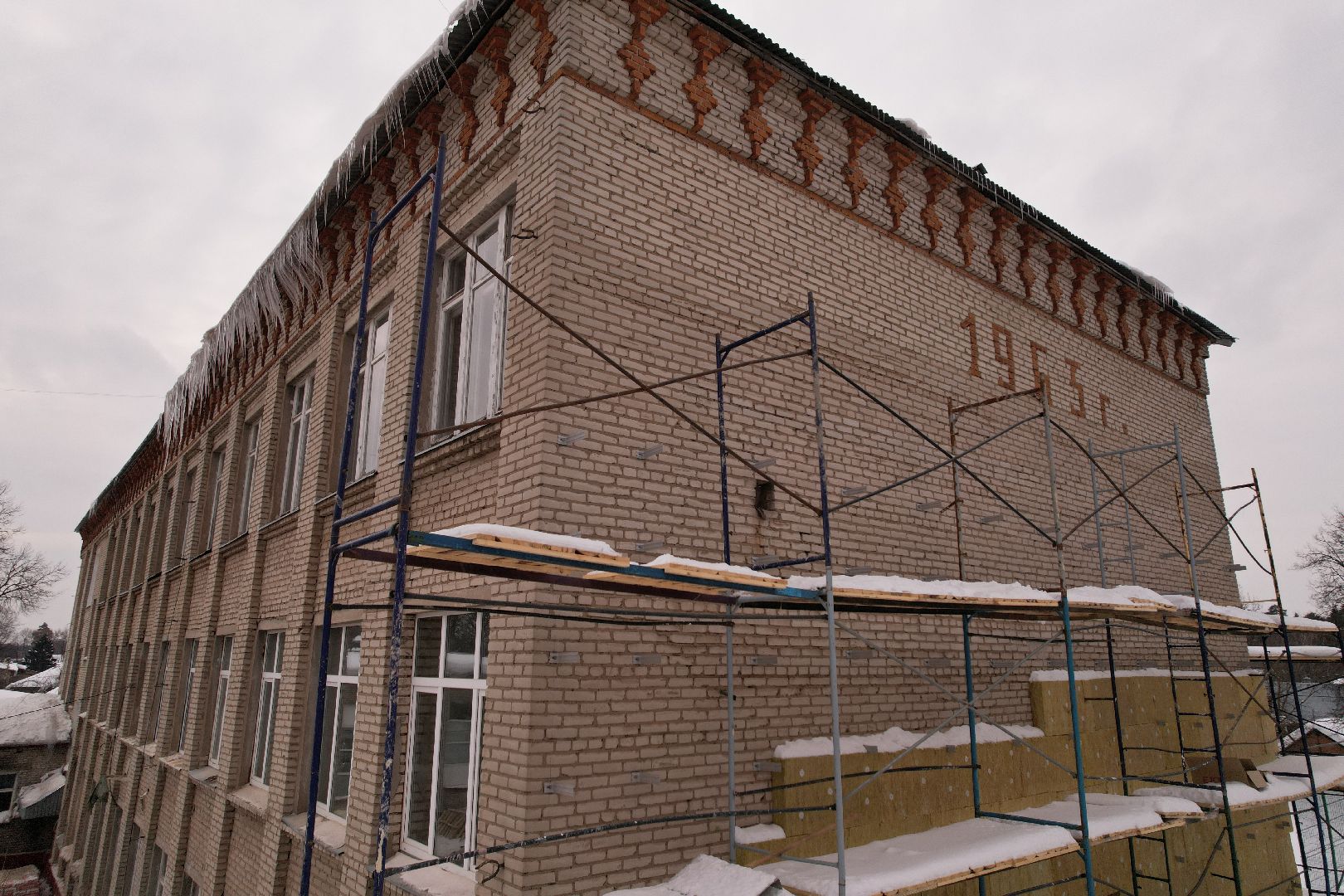 видео с коптера, ремонт, школа,