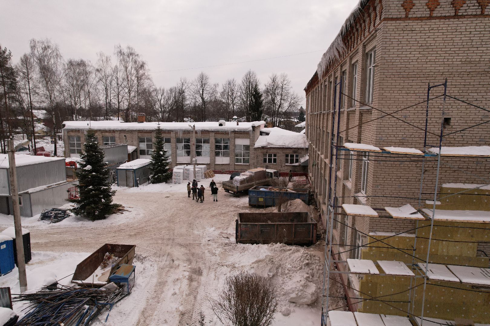 видео с коптера, ремонт, школа,