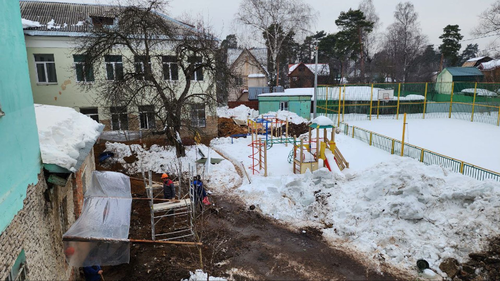 Люберцы, поселок Томилино, строители, школа, капитальный ремонт,
