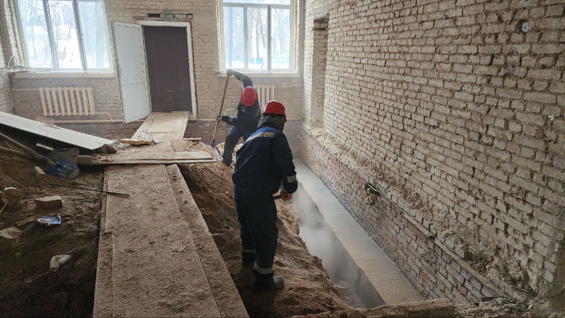 Люберцы, поселок Томилино, строители, школа, капитальный ремонт,