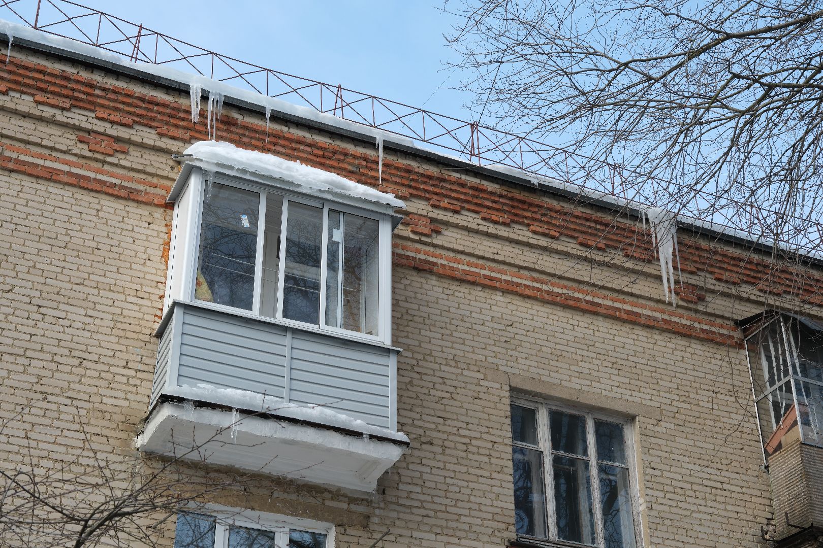 лыткарино, общество, выездная администрация, наледь на крыше,