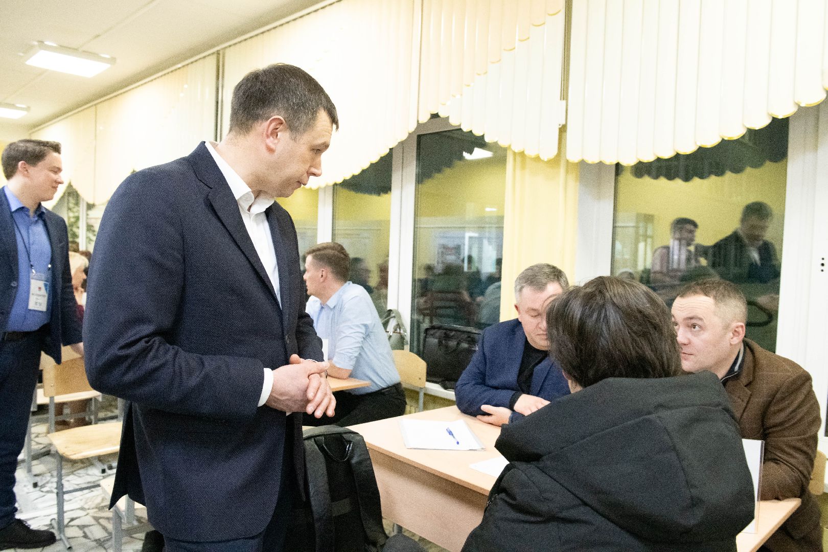 лыткарино, общество, выездная администрация, снег, двор,