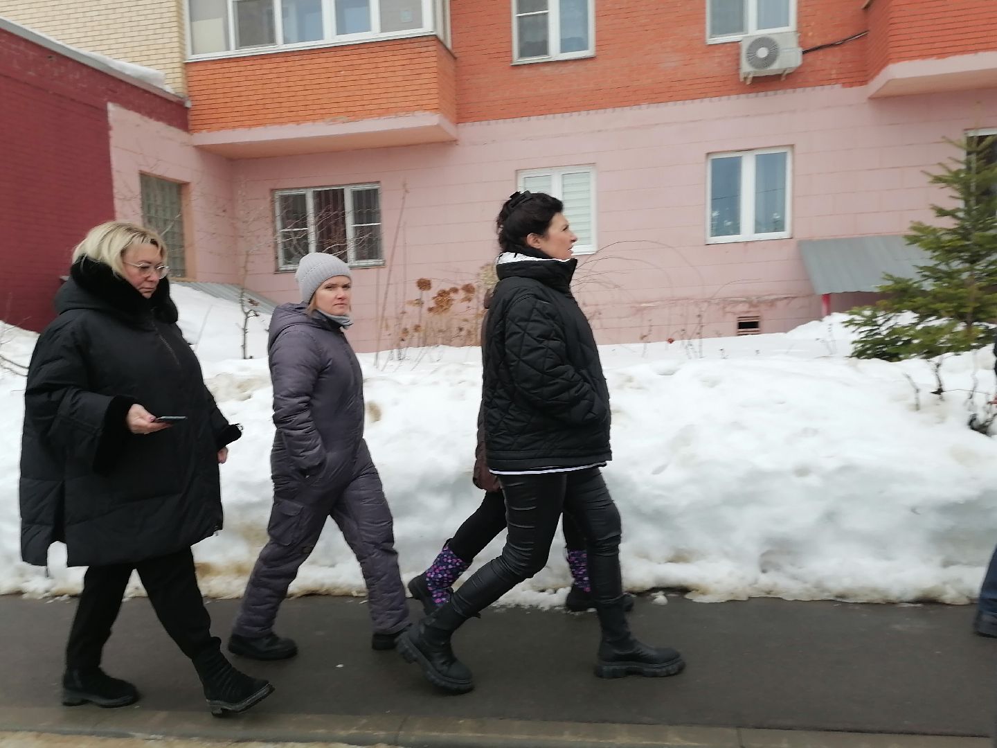 Снег, парковки, лобня,