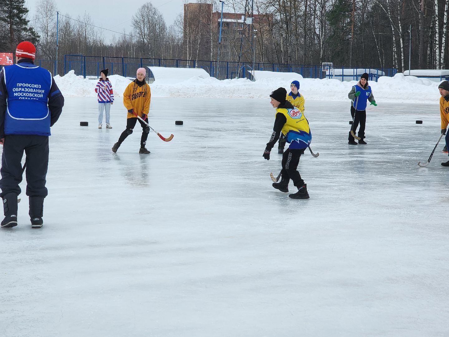 профсоюз, орехово-зуевский округ, хоккей в валенках,