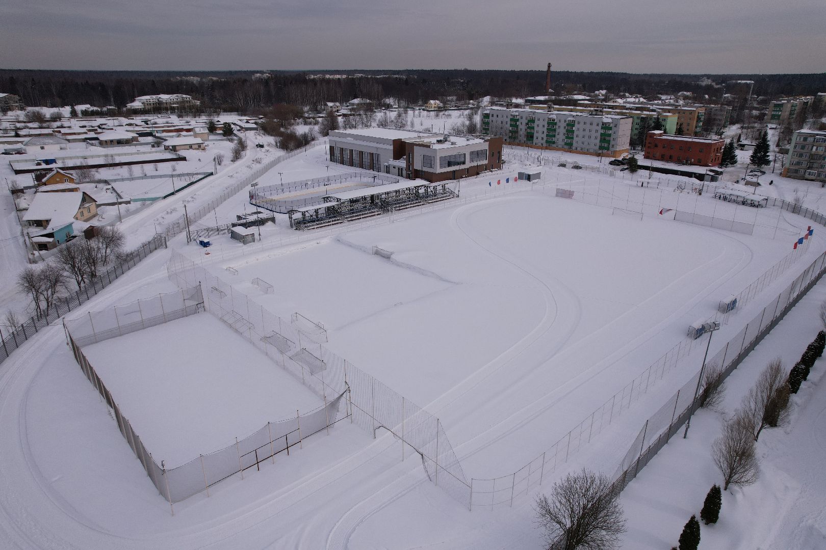 видео с коптера, физкультура, спорт, марфино,
