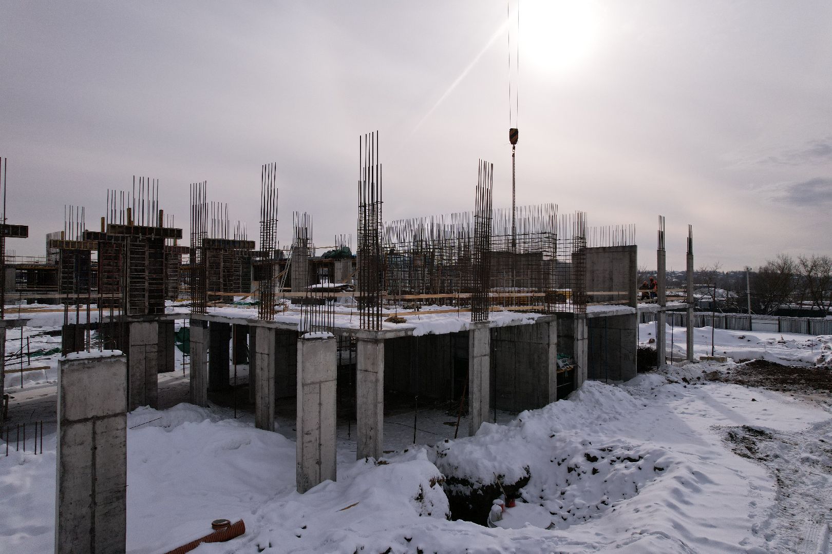 видео с коптера, школа, мытищи,