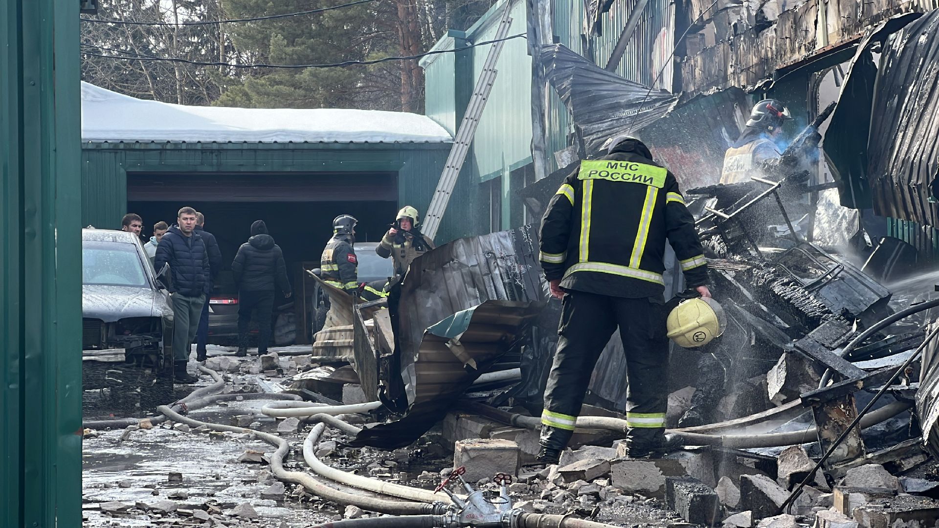 химки, чп, пожар, автосервис,