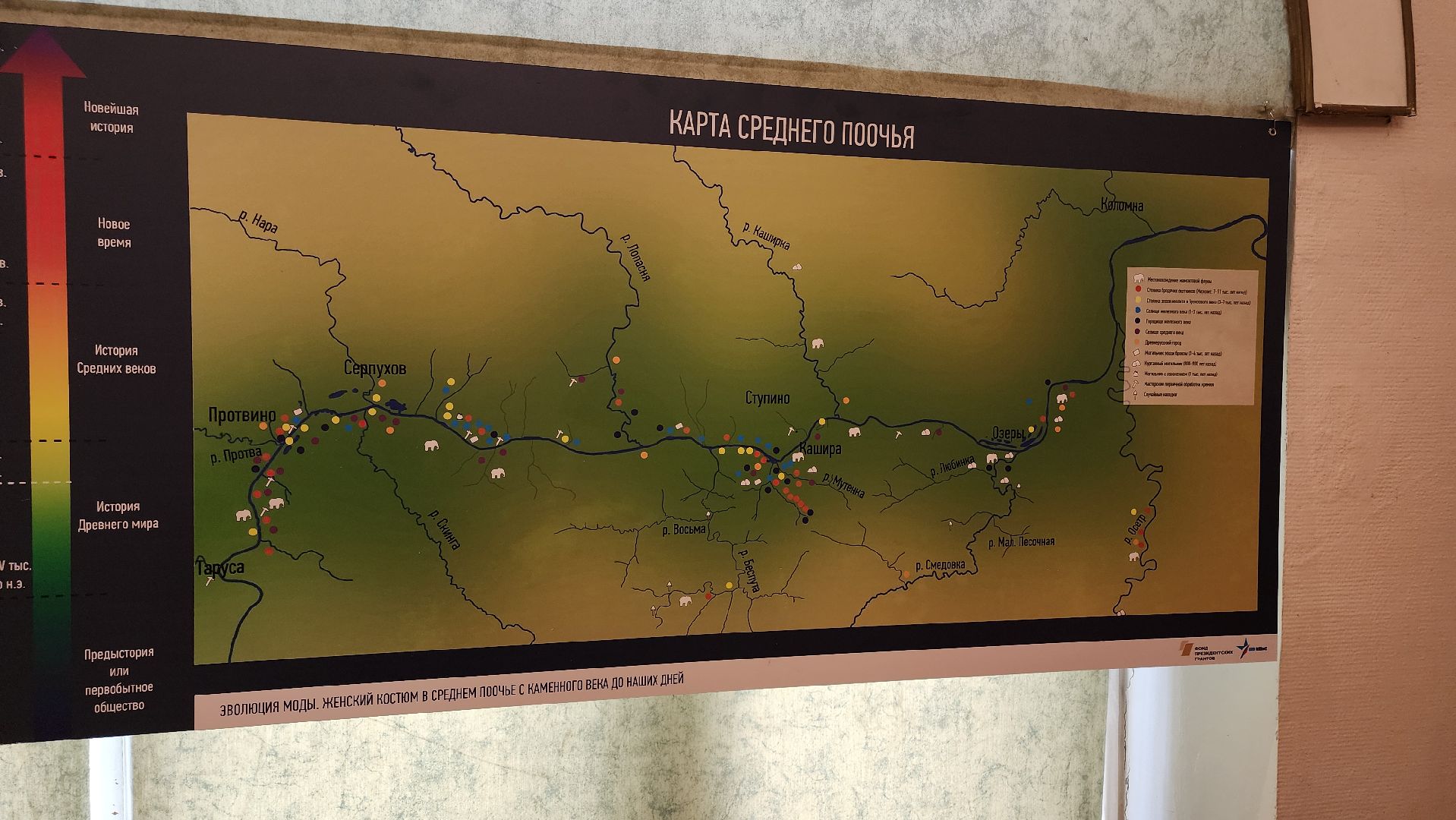 кашира, краеведческий музей, среднее поочье, каменный век, эволюция моды, выставка, народный костюм, реконструкция,