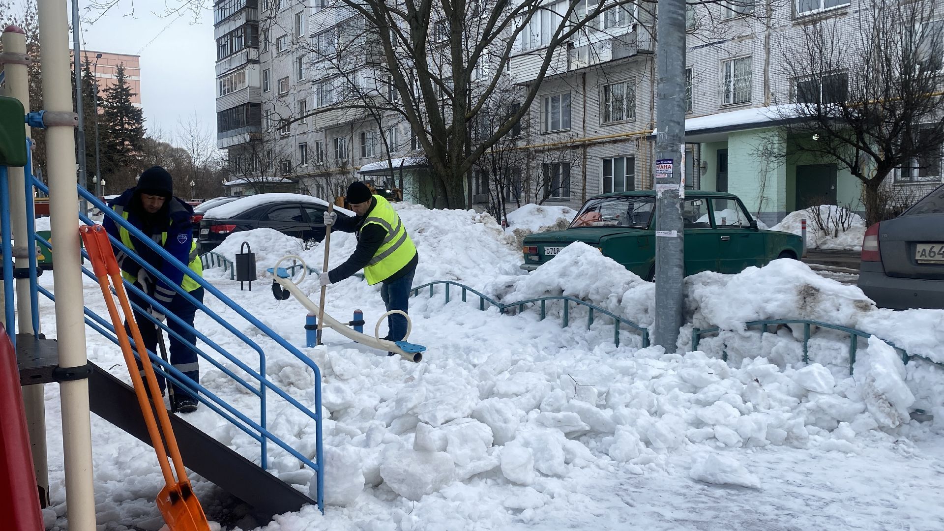уборка города, уборка льда, уборка от снега, детские площадки, ленинский городской округ,