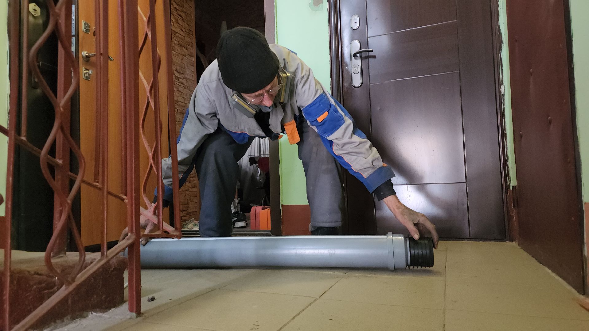 серпухов, улица ногина, управляющая компания, ремонт канализации, замена стояка,