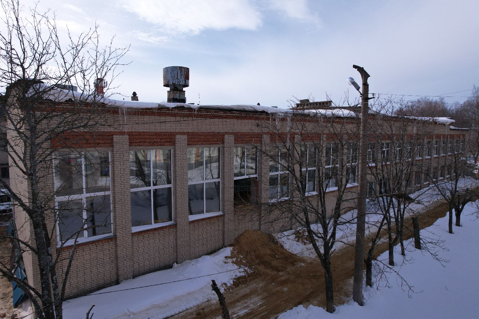 видео с коптера, школа, ремонт,