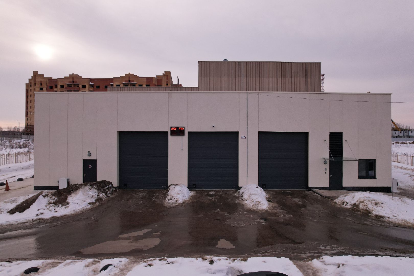 видео с коптера, скорая, подстанция,