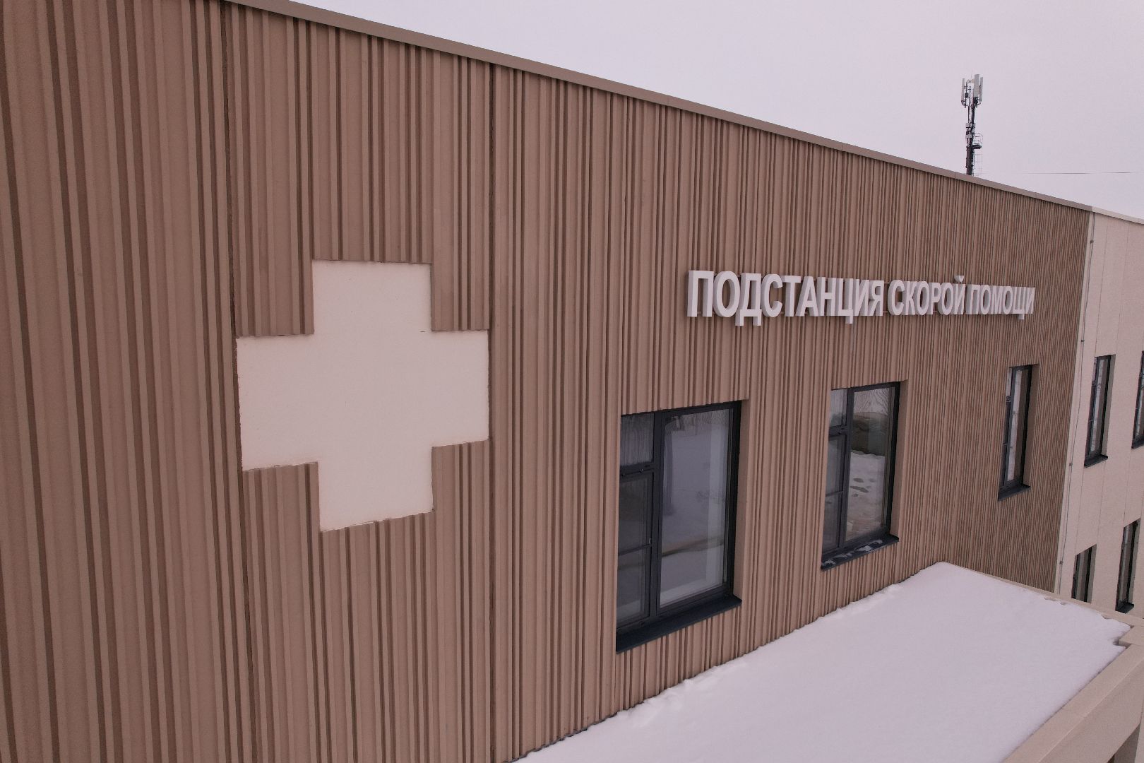 видео с коптера, скорая, подстанция,