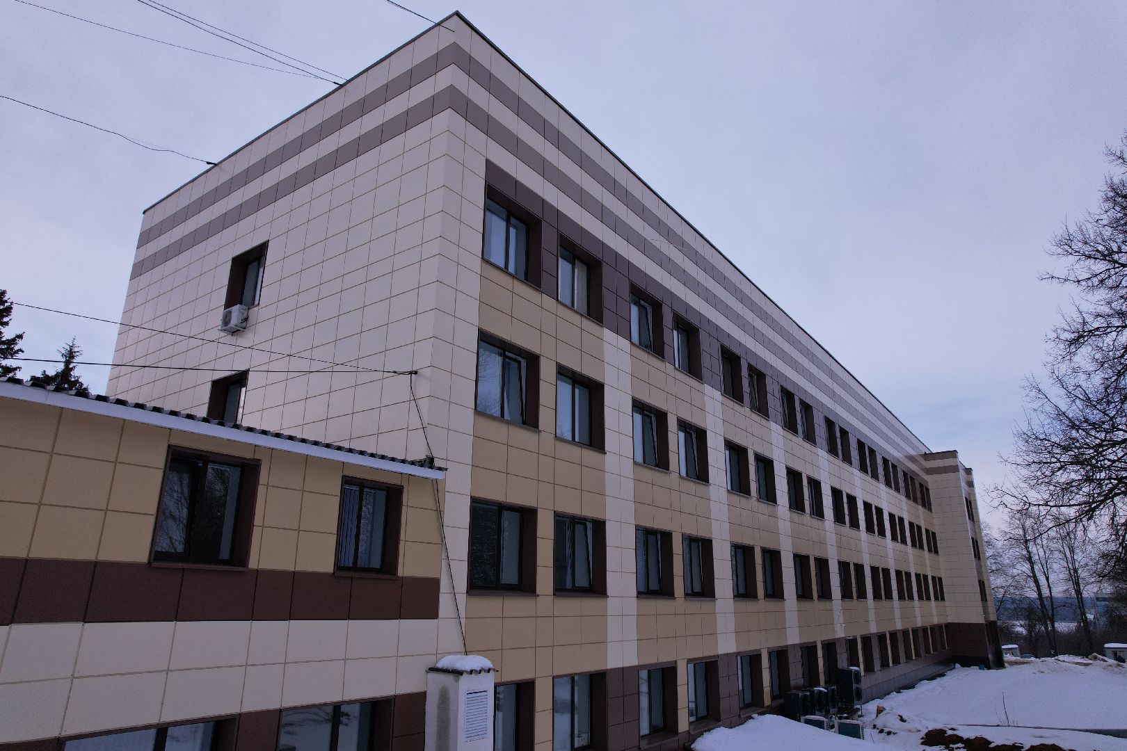 видео с коптера, больница, кашира,