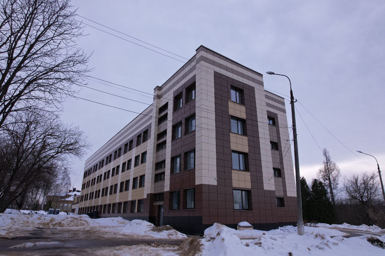 видео с коптера, больница, кашира,