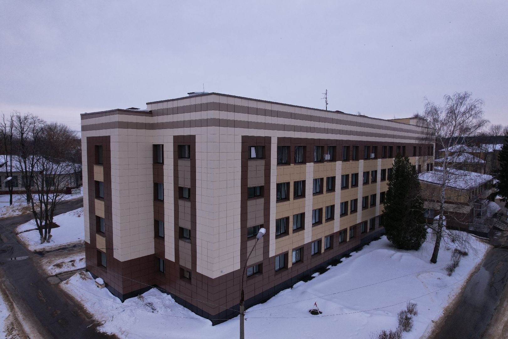 видео с коптера, больница, кашира,