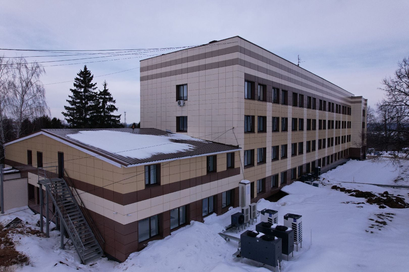 видео с коптера, больница, кашира,