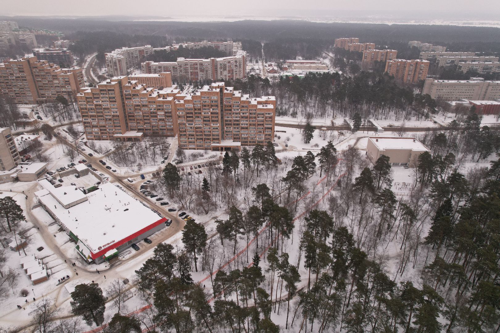 видео с коптера, протвино, благоустройство,