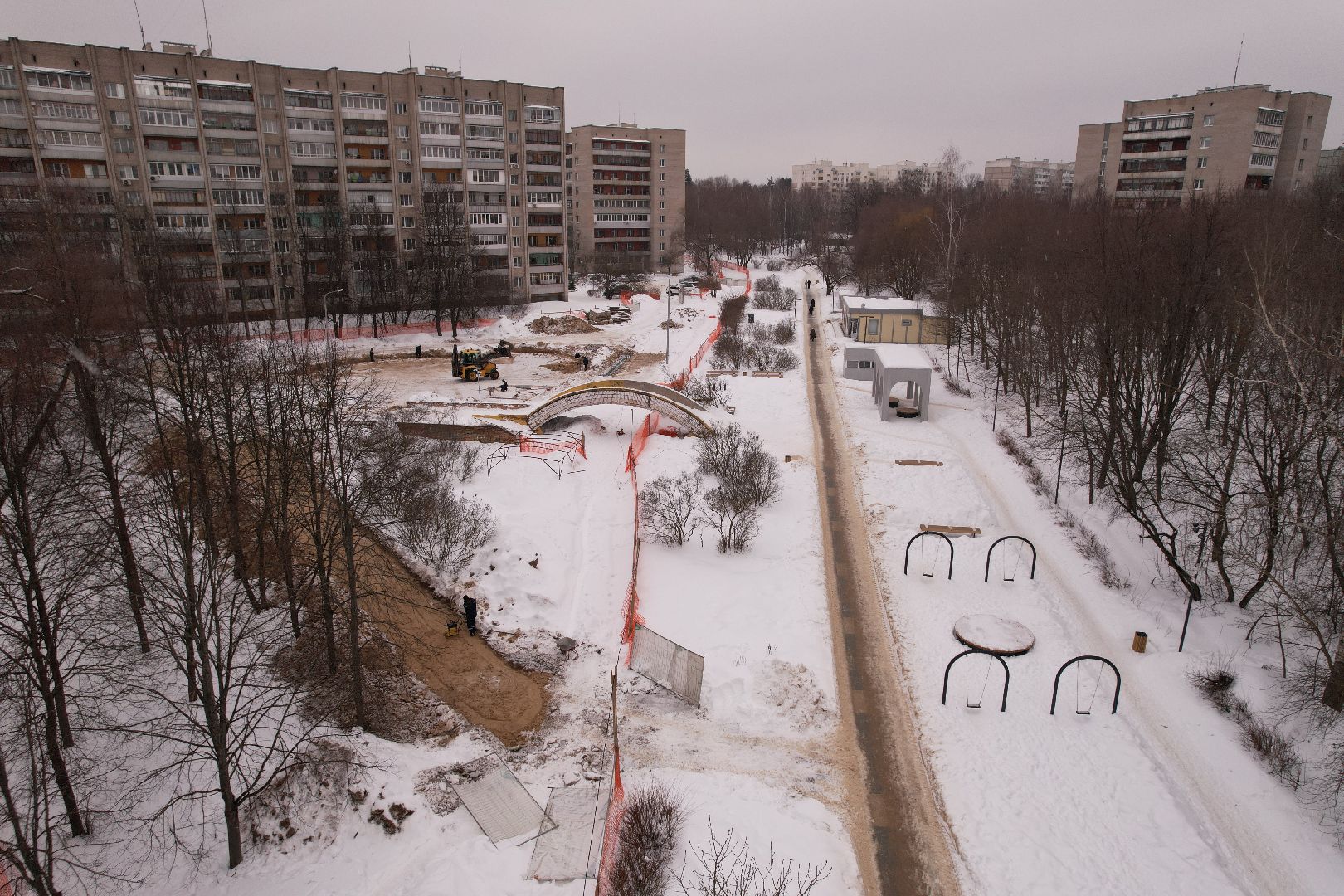видео с коптера, протвино, благоустройство,