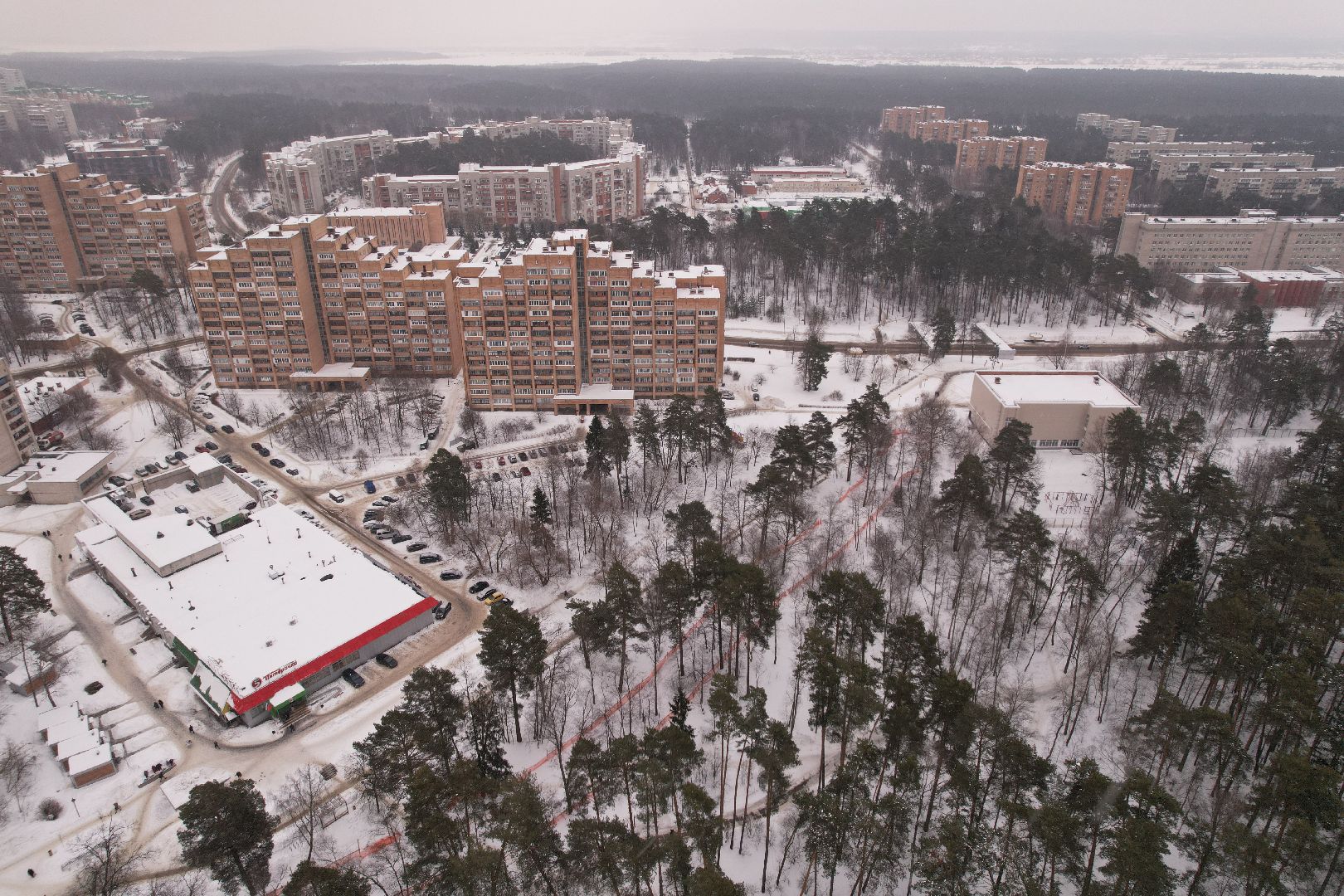 видео с коптера, протвино, благоустройство,