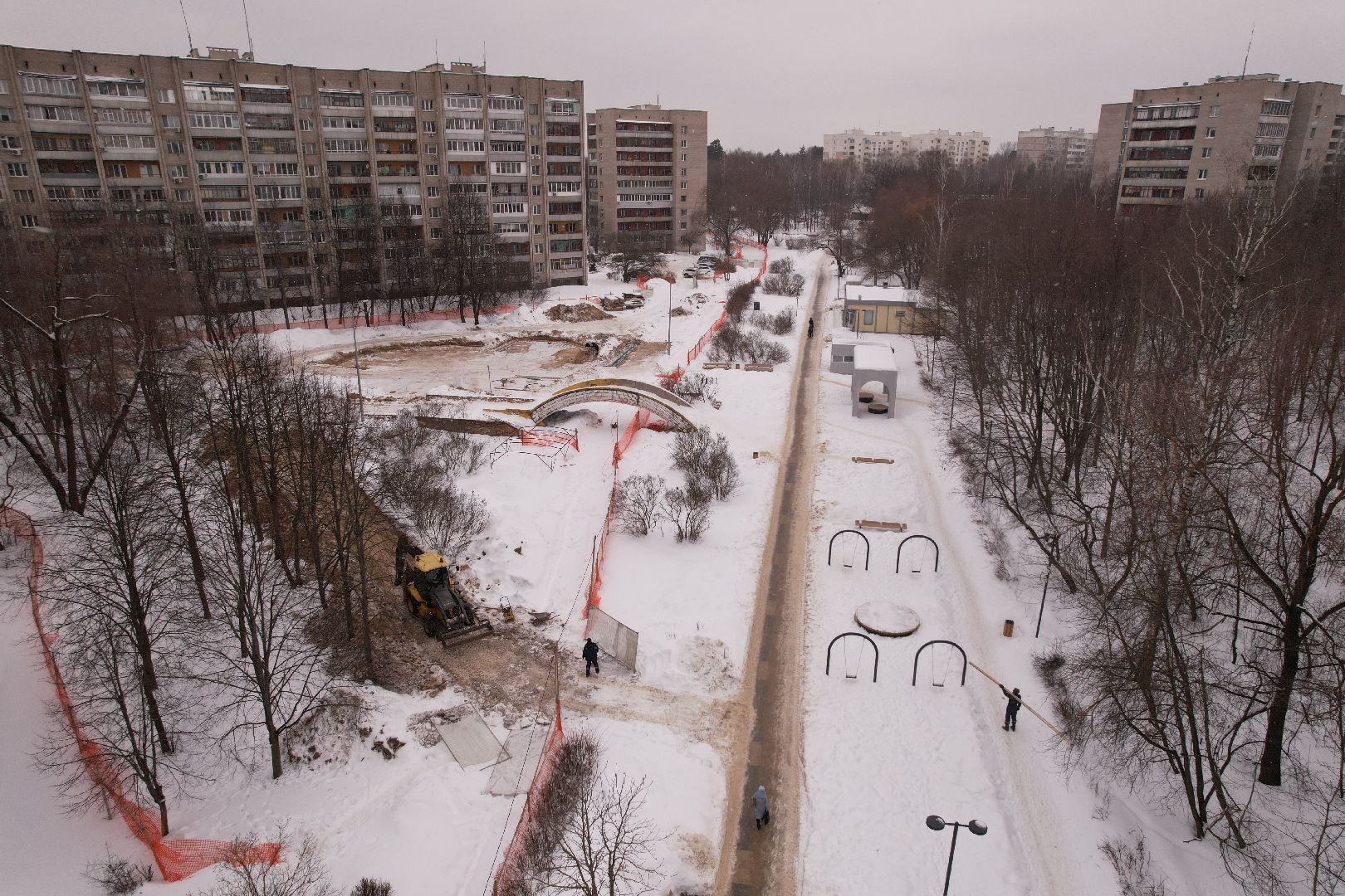 видео с коптера, протвино, благоустройство,