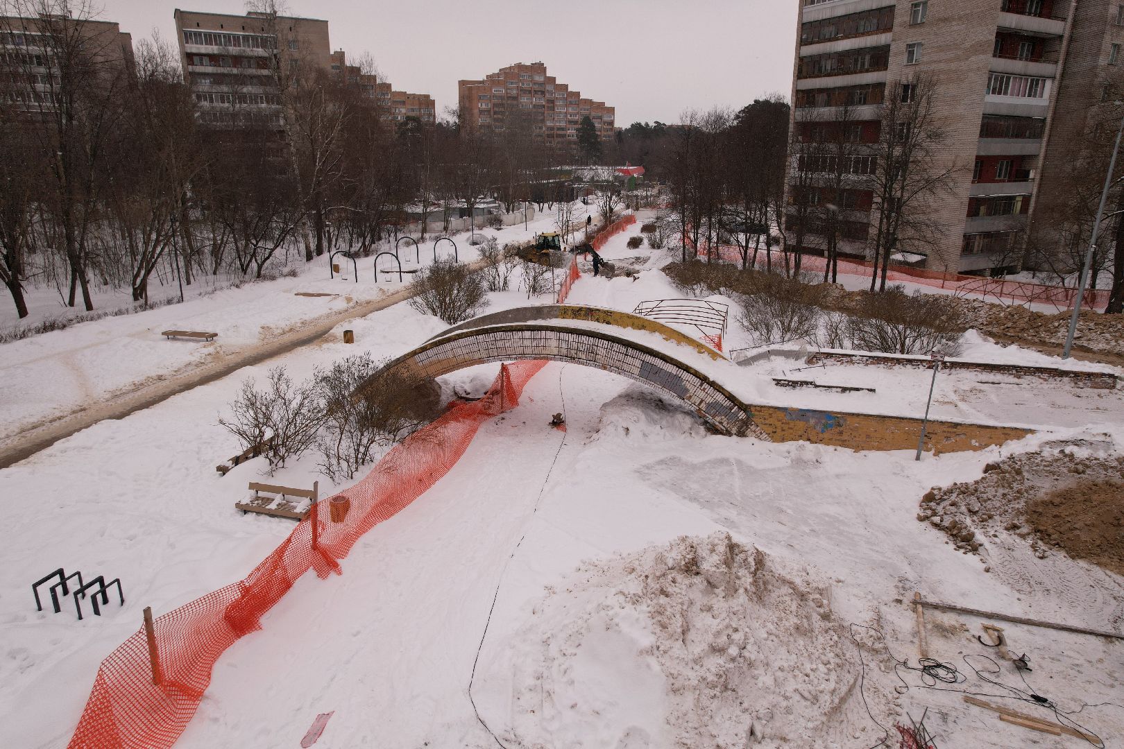 видео с коптера, протвино, благоустройство,