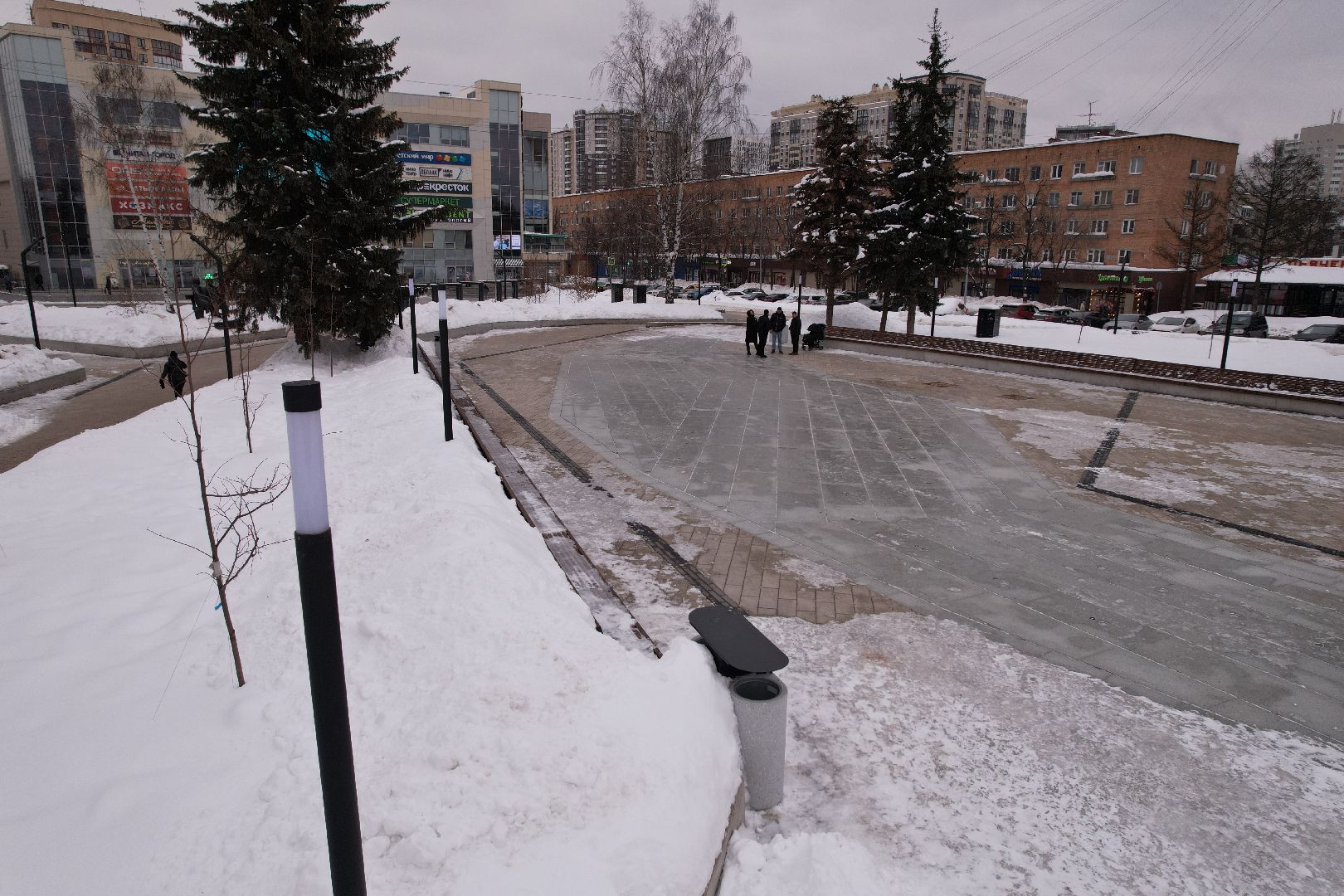 видео с коптера, пушкино, благоустройство,