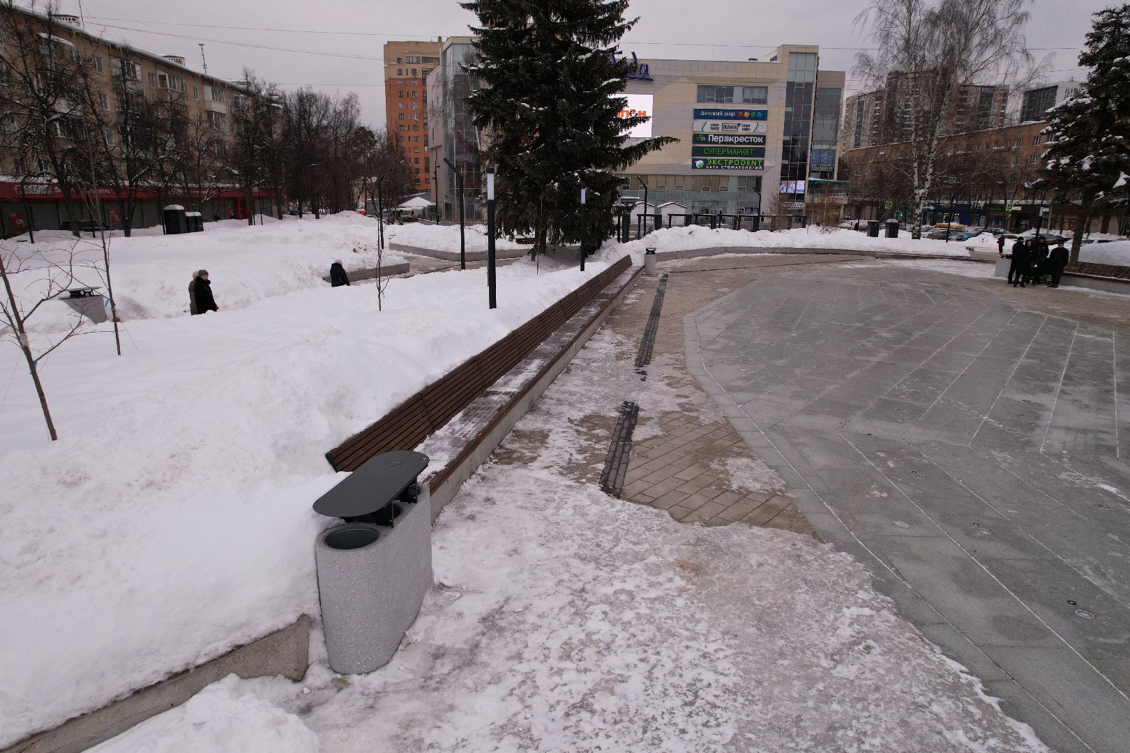видео с коптера, пушкино, благоустройство,