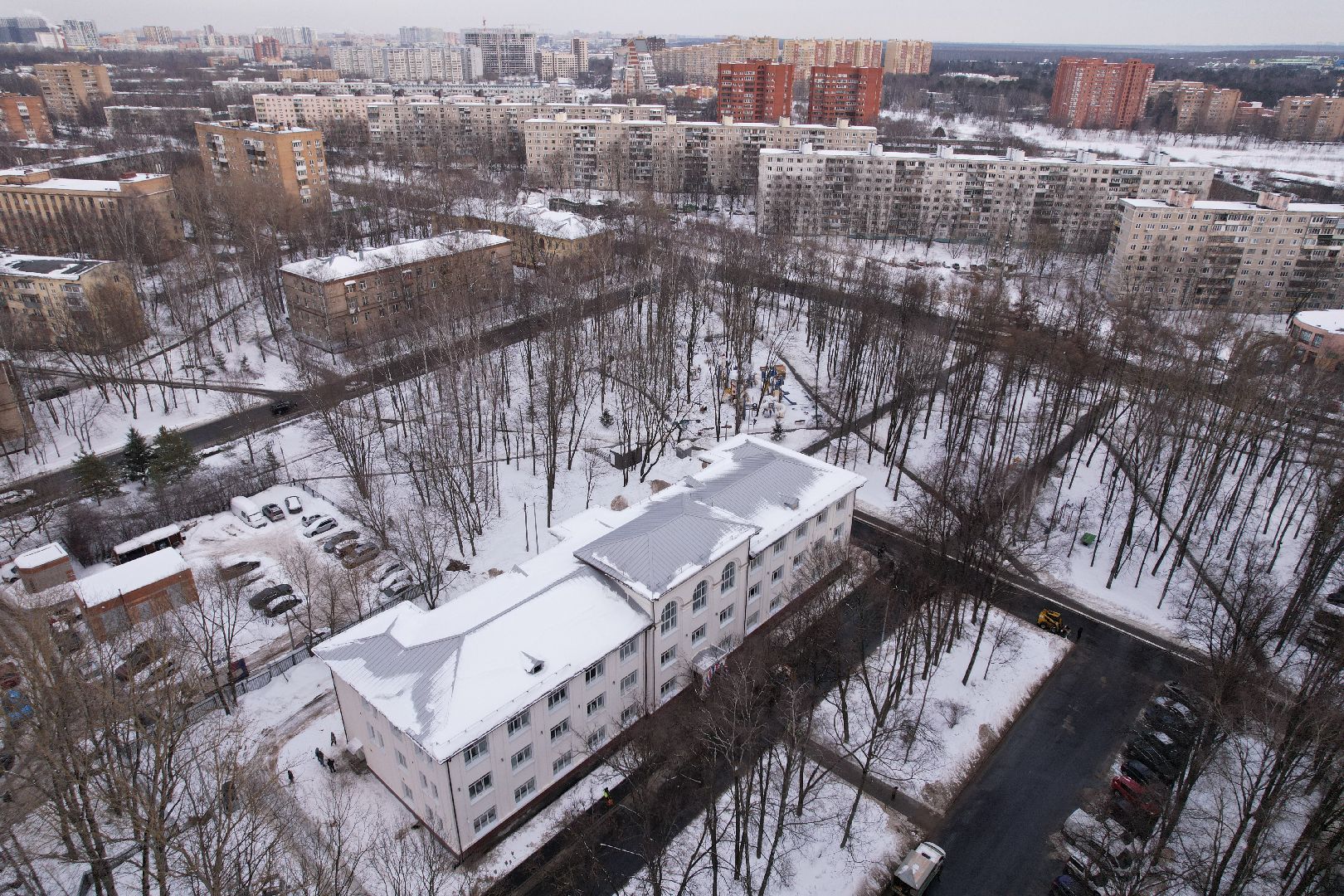 видео с коптера, мытищи, дети, детский центр,
