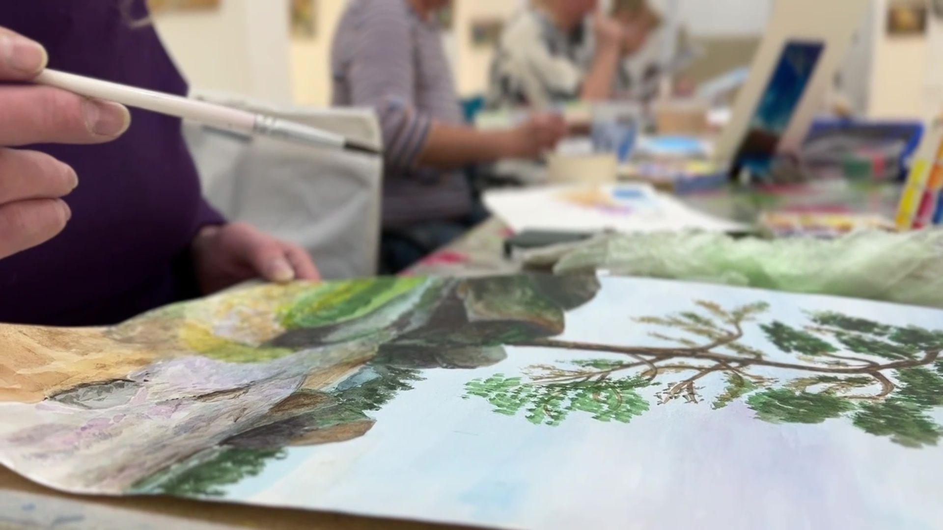 Реутов, музей, рисование, кисти, мастер-класс, живопись,