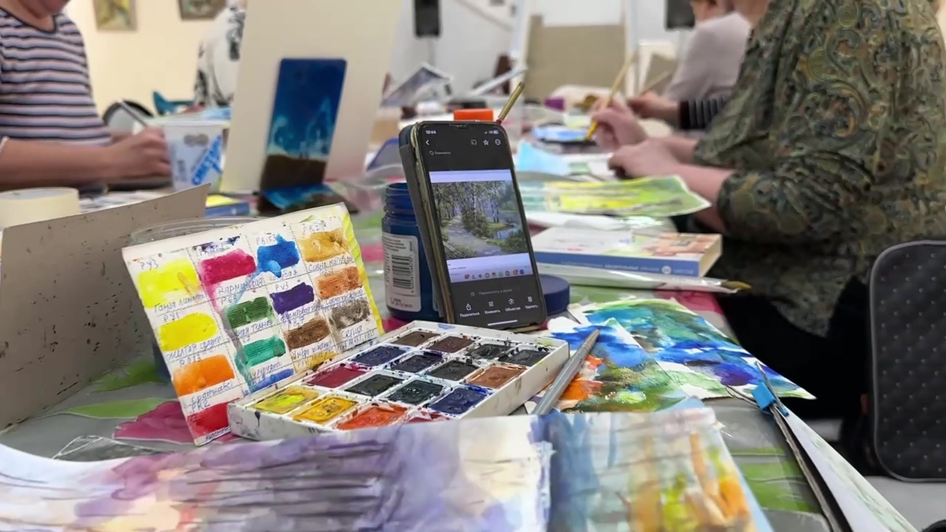 Реутов, музей, рисование, кисти, мастер-класс, живопись,