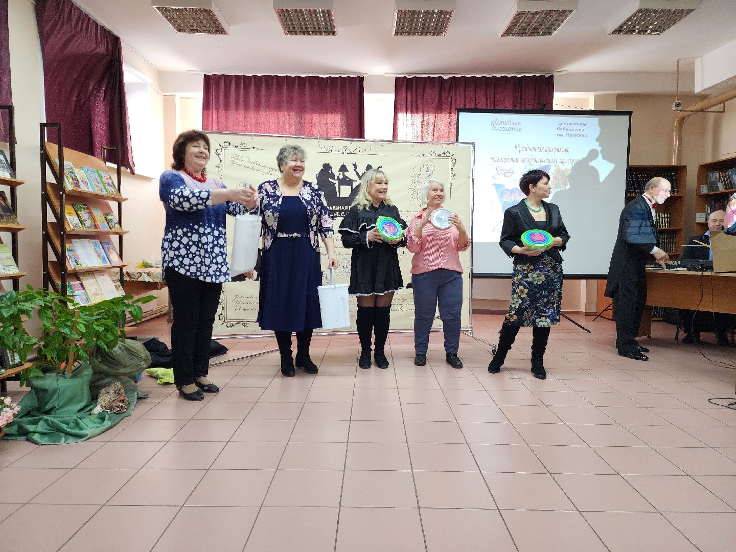 ногинск, библиотека, активное долголетие, 8 марта,