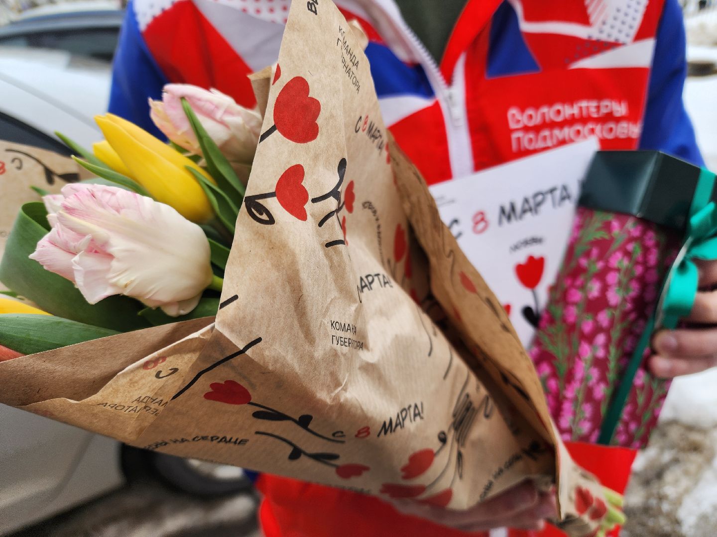 Подольск, 8 Марта, Поздравления, волонтеры подмосковья,