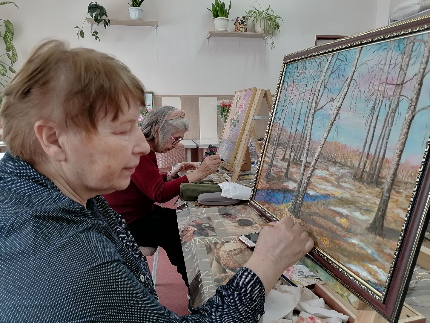 Живопись, весна, Картины маслом, Цветы,