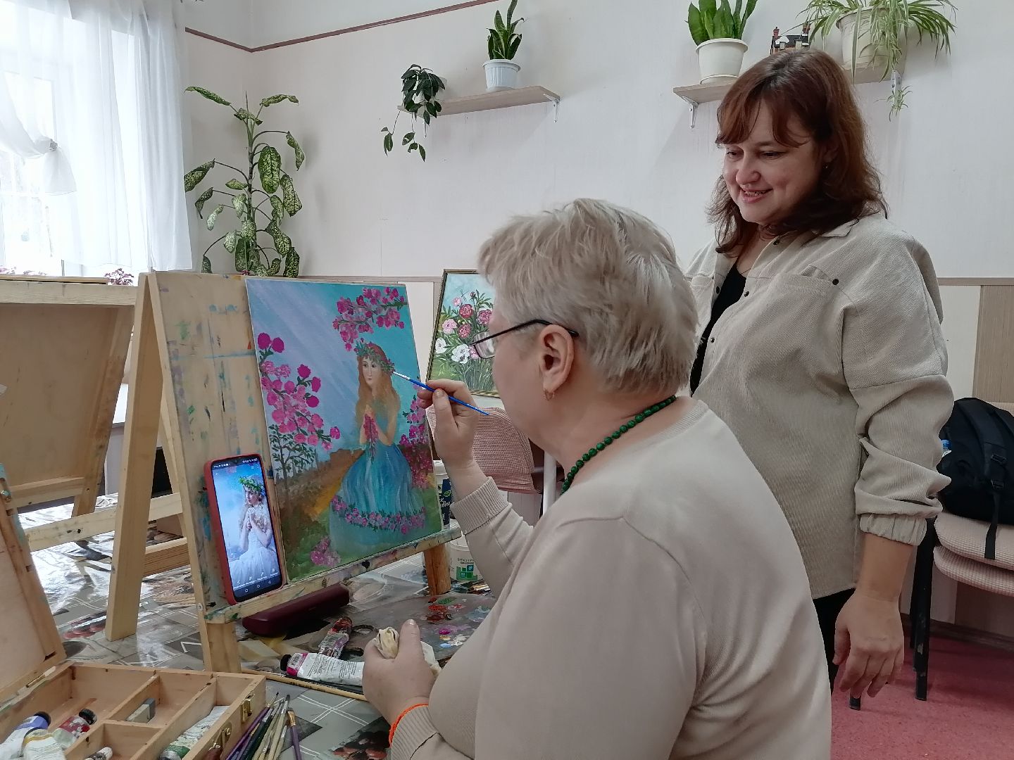 Живопись, весна, Картины маслом, Цветы,