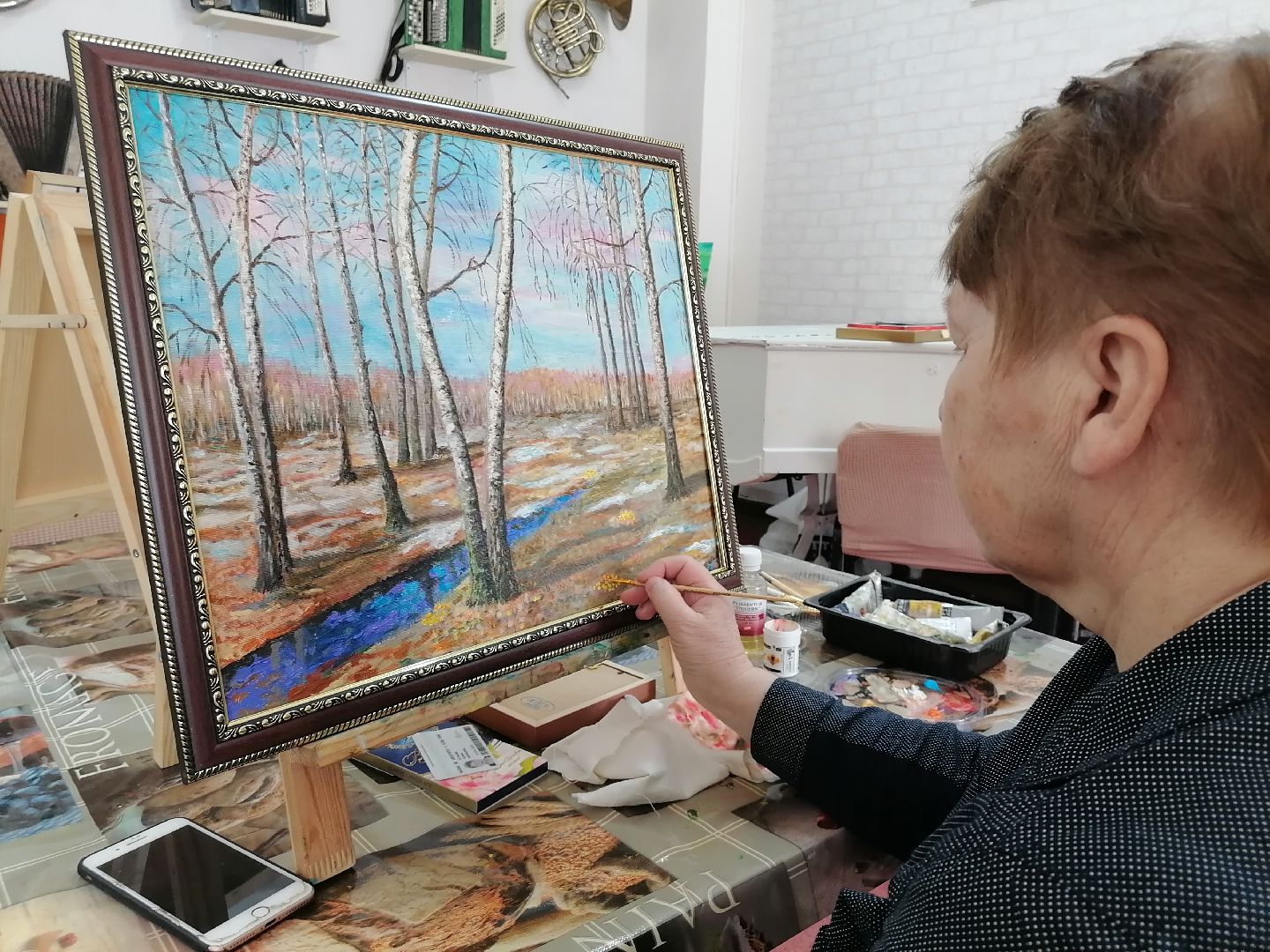 Живопись, весна, Картины маслом, Цветы,