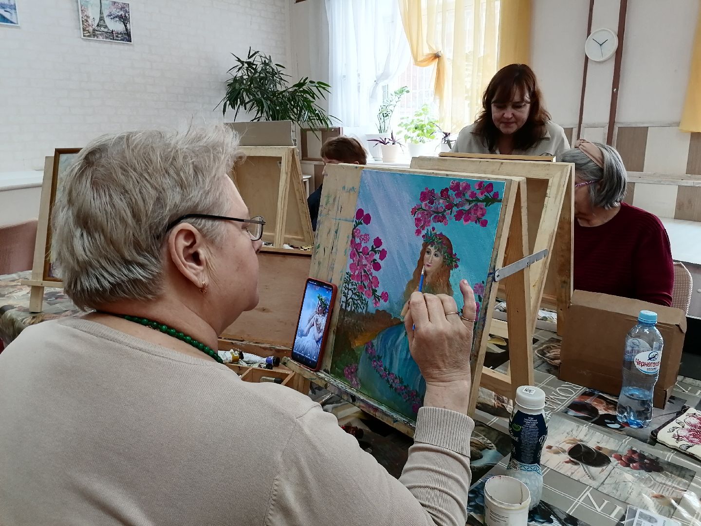 Живопись, весна, Картины маслом, Цветы,